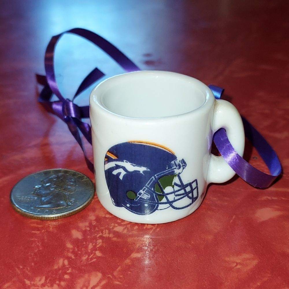 Denver Broncos Minature Christmas Ornament